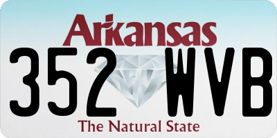 AR license plate 352WVB