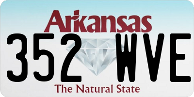 AR license plate 352WVE