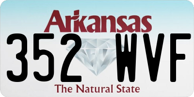 AR license plate 352WVF