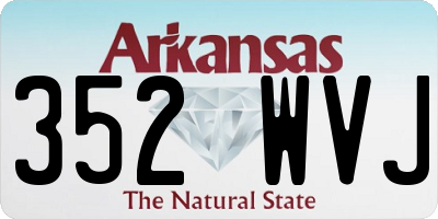 AR license plate 352WVJ
