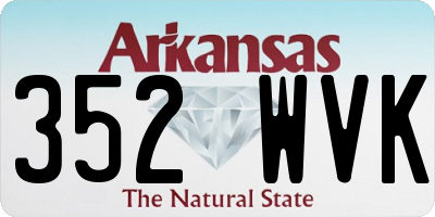 AR license plate 352WVK