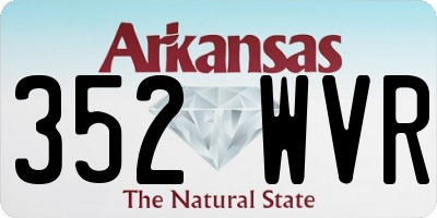 AR license plate 352WVR