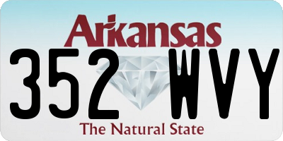 AR license plate 352WVY