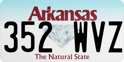 AR license plate 352WVZ