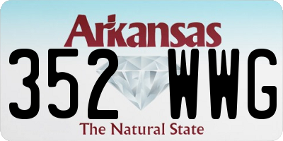 AR license plate 352WWG