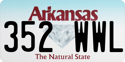 AR license plate 352WWL