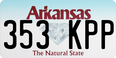 AR license plate 353KPP