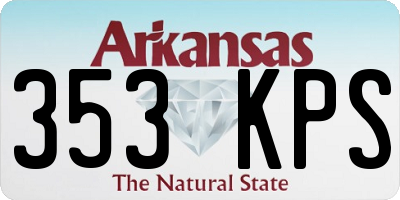 AR license plate 353KPS