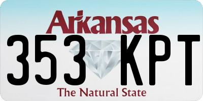 AR license plate 353KPT