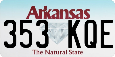 AR license plate 353KQE