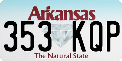 AR license plate 353KQP