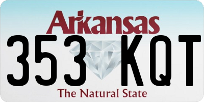 AR license plate 353KQT