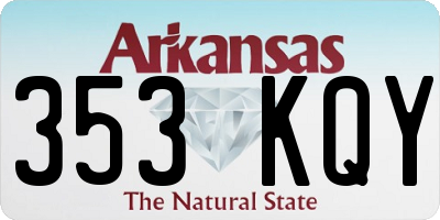 AR license plate 353KQY