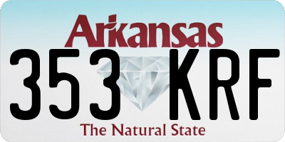 AR license plate 353KRF