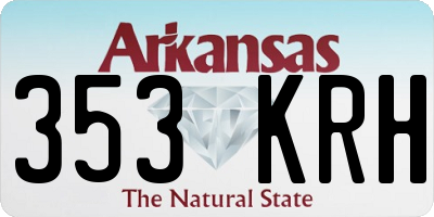 AR license plate 353KRH