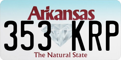 AR license plate 353KRP