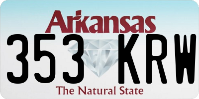 AR license plate 353KRW