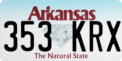 AR license plate 353KRX