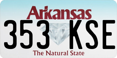AR license plate 353KSE