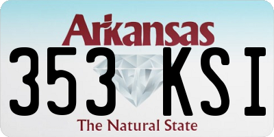 AR license plate 353KSI