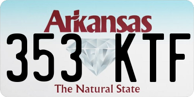 AR license plate 353KTF