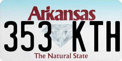 AR license plate 353KTH