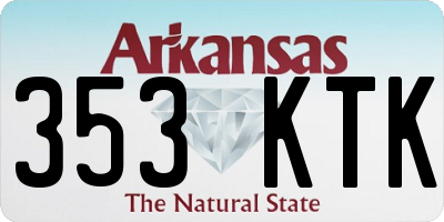 AR license plate 353KTK