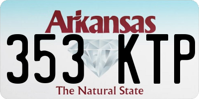 AR license plate 353KTP