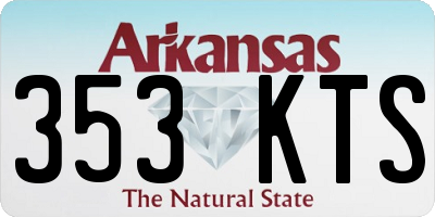 AR license plate 353KTS