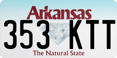 AR license plate 353KTT