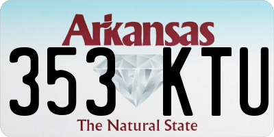 AR license plate 353KTU