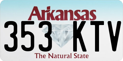 AR license plate 353KTV