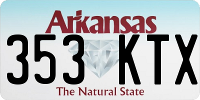 AR license plate 353KTX