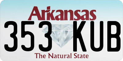 AR license plate 353KUB
