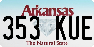 AR license plate 353KUE