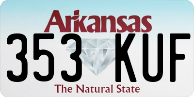 AR license plate 353KUF