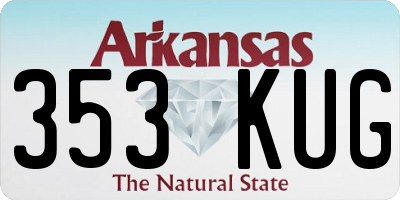 AR license plate 353KUG