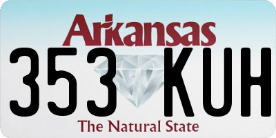 AR license plate 353KUH