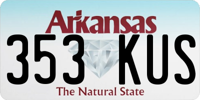 AR license plate 353KUS