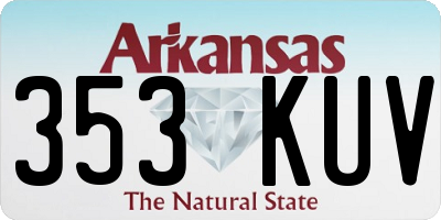 AR license plate 353KUV