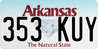 AR license plate 353KUY