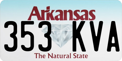 AR license plate 353KVA