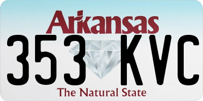 AR license plate 353KVC