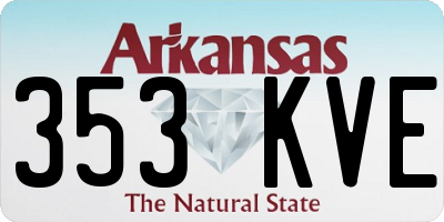 AR license plate 353KVE