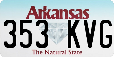 AR license plate 353KVG