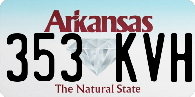 AR license plate 353KVH