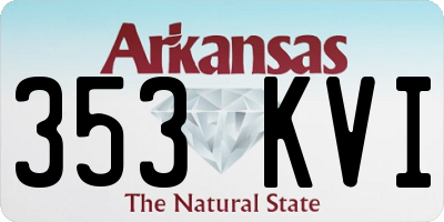 AR license plate 353KVI