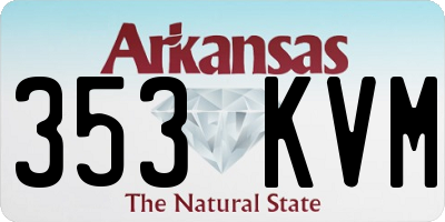 AR license plate 353KVM