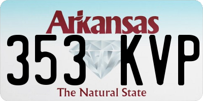 AR license plate 353KVP