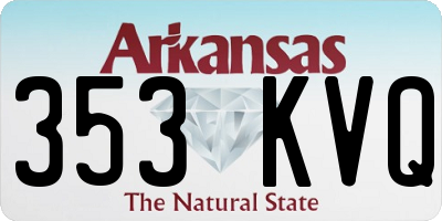 AR license plate 353KVQ